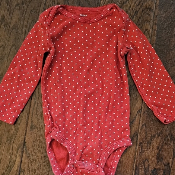 Carter's Girls Bodysuit Polka-dot 12 Month's - Picture 1 of 4